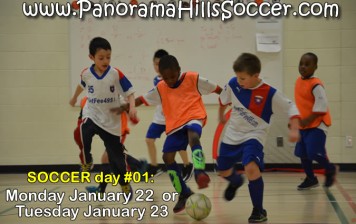 Soccer Day #01 *  Monday Jan 22  or Tuesday  Jan 23 2018 *