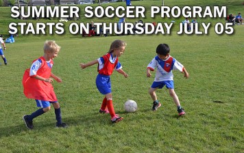 SUMMER SOCCER PROGRAm starts THURSDAY JULY 05