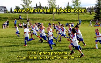 2019 SPRING SOCCER program – Uniform  pick-up schedule