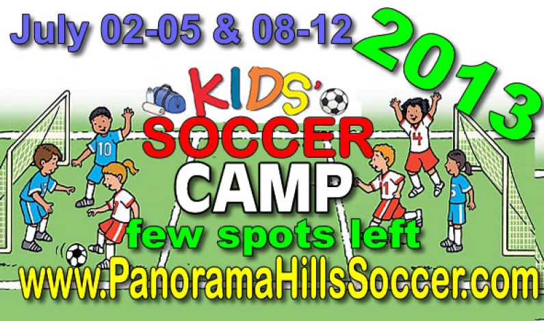 Panorama Hills Soccer Camps are Filling Up, Book your spot Today…
