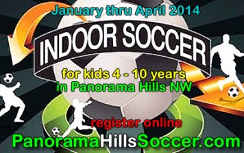 Panorama Hills Indoor Socccer for kids 2014