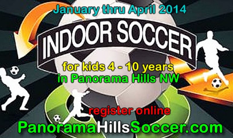 Panorama Hills Indoor Socccer for kids 2014