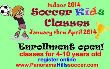 Panorama HIlls Indoor Soccer for kids 2014 * 4-10 years old