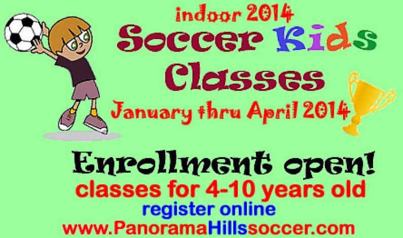 Panorama HIlls Indoor Soccer for kids 2014 * 4-10 years old