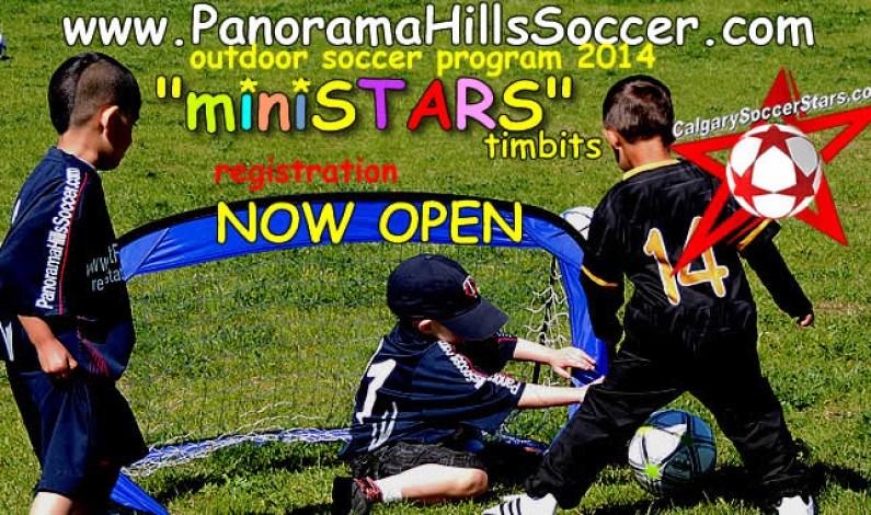 OUTDOOR SOCCER PROGRAM for kids in Panorama Hills is now OPEN