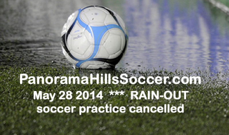 Soccer session MAY 28 2014 CANCELLED