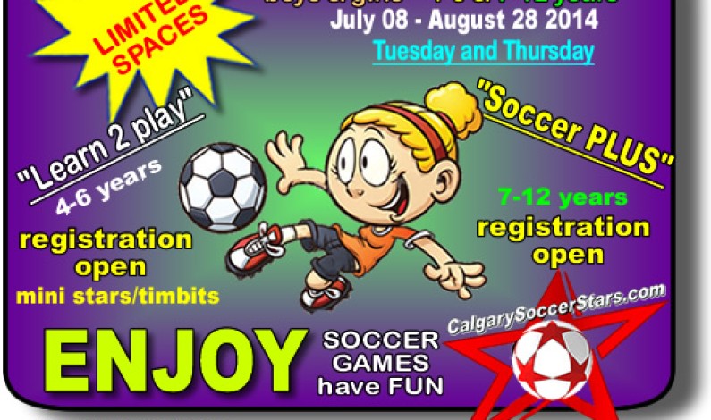 Summer soccer for kids in Panorama Hills,  July-August