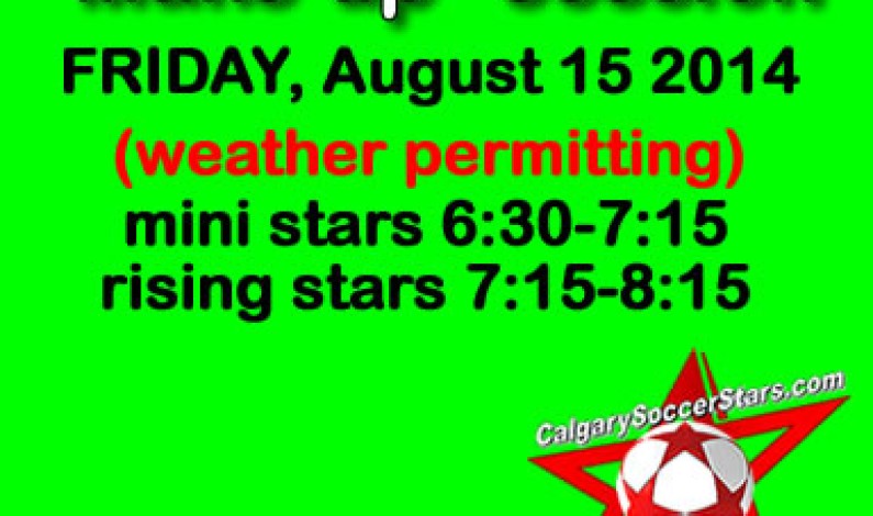 Make-up session Friday August 15 Make-up session Friday August 15
