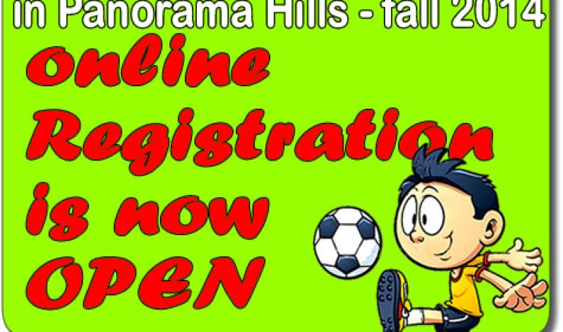 Panorama HIlls Soccer registration  fall 2014 – is NOW OPEN