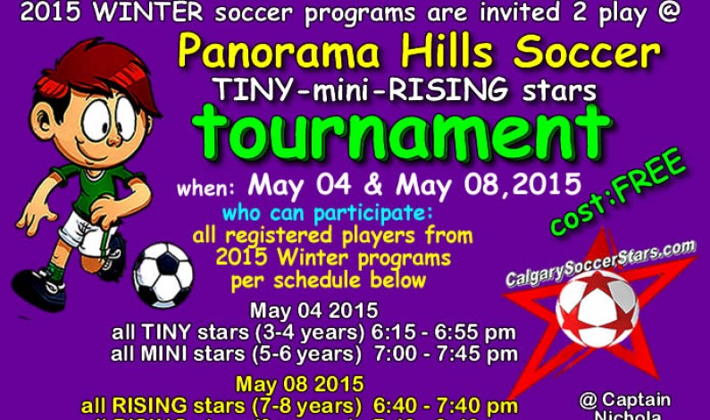 Soccer Tournament: May 04 and May 08 2015 Soccer Tournament: May 04 and May 08 2015