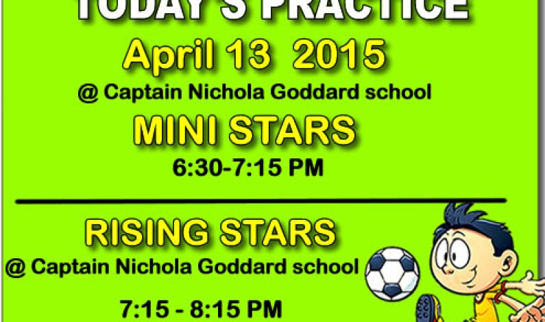 Soccer practice April 13 2015, Panorama HIlls Soccer