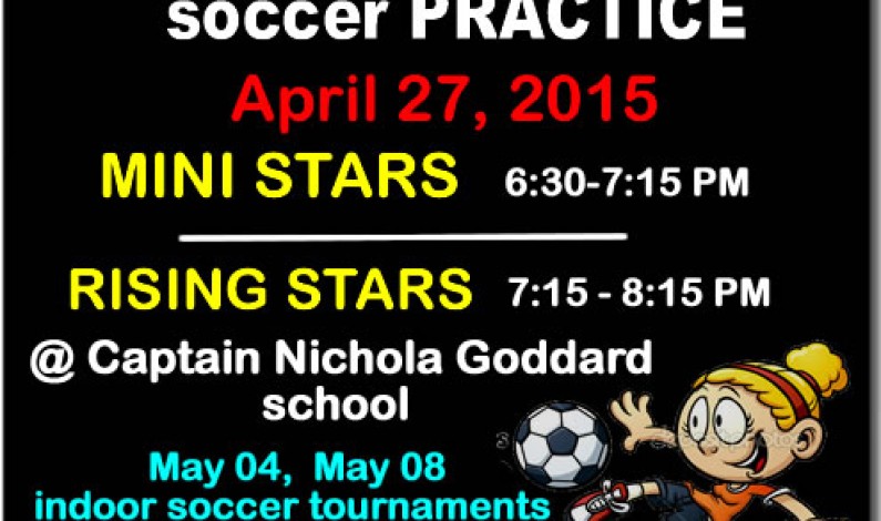 Soccer practice April 27, Panorama Hills Soccer