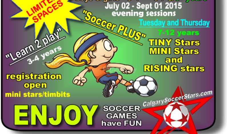 REGISTRATION open for SUMMER SOCCER program Jul-Aug REGISTRATION open for SUMMER SOCCER program Jul-Aug