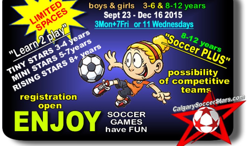Registration open for 2015 Fall Soccer program for kids