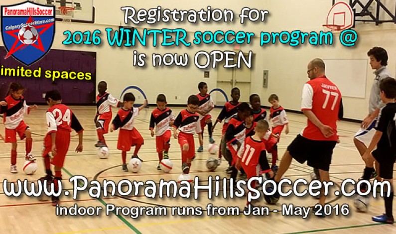 Registration for 2016 Winter Soccer Program for kids, is now OPEN Registration for 2016 Winter Soccer Program for kids, is now OPEN
