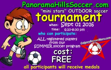 Panorama Hills 2016 SUMMER soccer tournament