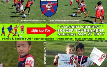 Calgary MINIFEST soccer tournament for kids SATURDAY MAY 27, 2017 * register today