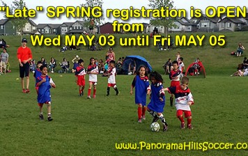 “LATE” SPRING registration is open: Wed May 03-Fri May 05