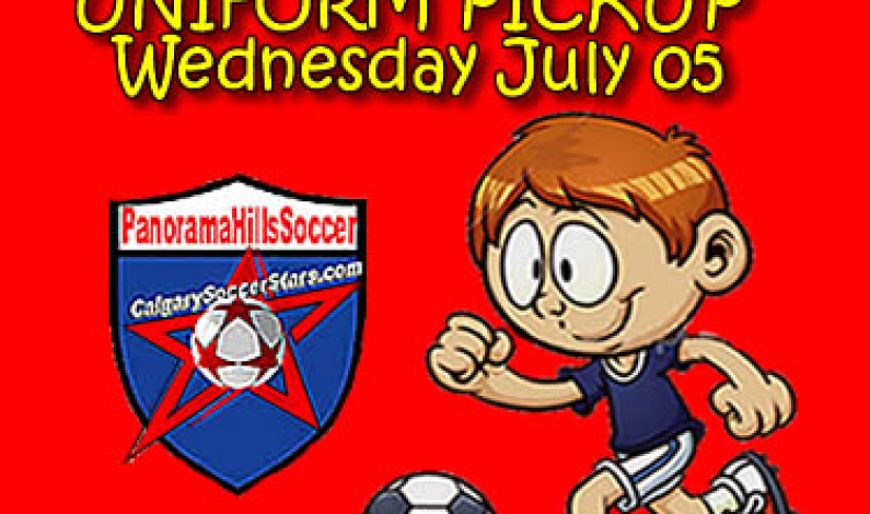 SUMMER SOCCER PROGRAM – uniform PICK-UP SUMMER SOCCER PROGRAM – uniform PICK-UP