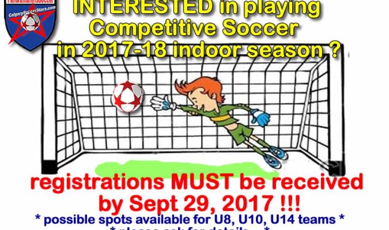 2017-18 Competitive soccer for kids