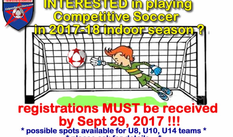 2017-18 Competitive soccer for kids 2017-18 Competitive soccer for kids