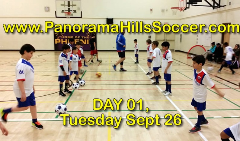 Day #01 – Tuesday’s soccer program Sept 26 2017 Day #01 – Tuesday’s soccer program Sept 26 2017