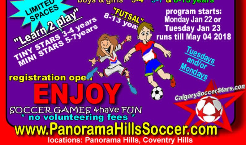 2018 WINTER SOCCER *Jan-May* registration open 2018 WINTER SOCCER *Jan-May* registration open