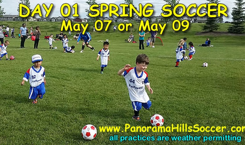 SPRING SOCCER PROGRAM – DAY 01 – Monday May 07 or May 09 2018 SPRING SOCCER PROGRAM – DAY 01 – Monday May 07 or May 09 2018