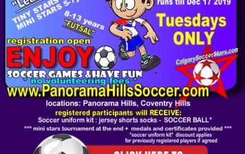 Panorama  hills soccer for kids fall season registration open