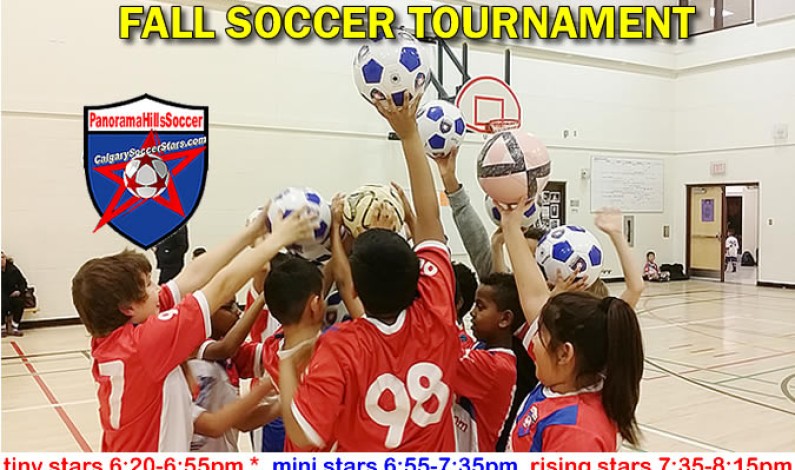 FALL Soccer tournament -Tue, Dec 17 + BONUS practice @ Calgary North Soccer Center, Dec 18 FALL Soccer tournament -Tue, Dec 17 + BONUS practice @ Calgary North Soccer Center, Dec 18