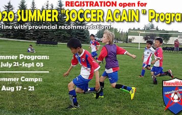 2020 SUMMER “BACK to SOCCER ” Program – registration open