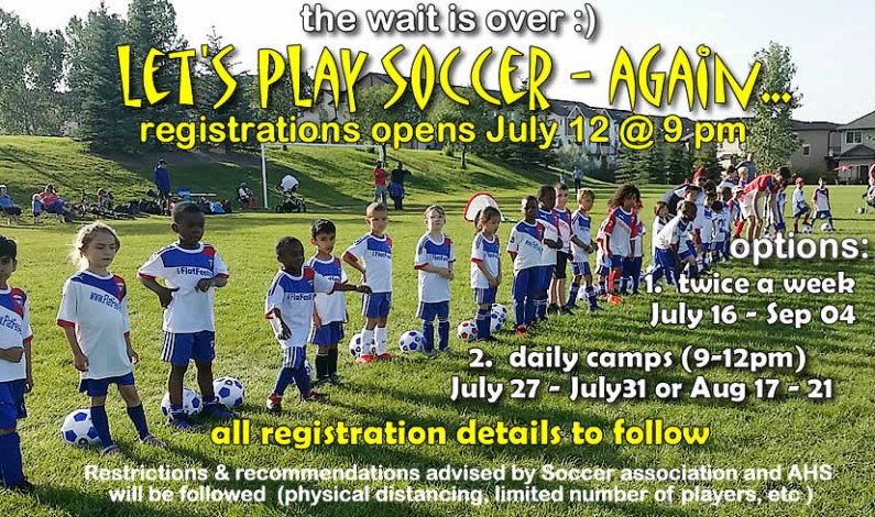 the WAIT is OVER – LET’S play SOCCER ** AGAIN