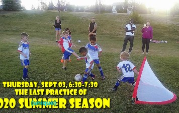 Sept 03 – the LAST day of 2020 SUMMER (unique) soccer season