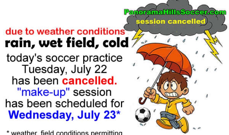 ⚽️ Soccer Practice Update – July 22 ⚽️ Soccer Practice Update – July 22