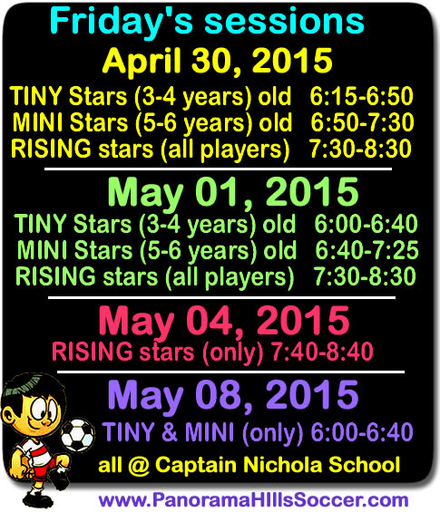 final-soccer-schedule-panoramahills-soccer-stars-timbits-friday-2015